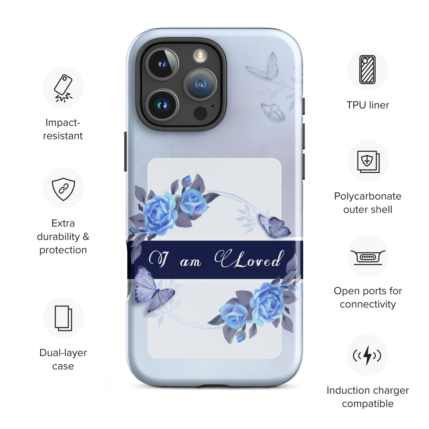 DUAL LAYER Tough iPhone® Case - Blue